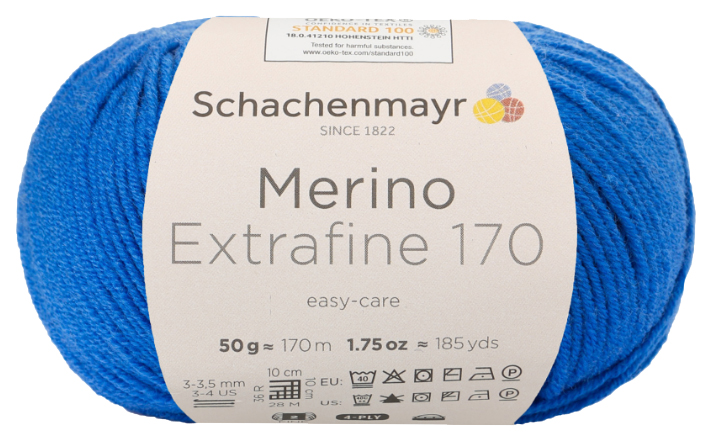 Пряжа Schachenmayr 9807551 Merino Extrafine 170 (00051, royal), Синий, Merino Extrafine 170
Пряжа Schachenmayr 9807551 Merino Extrafine 170 (00051, royal), Синий, Merino Extrafine 170