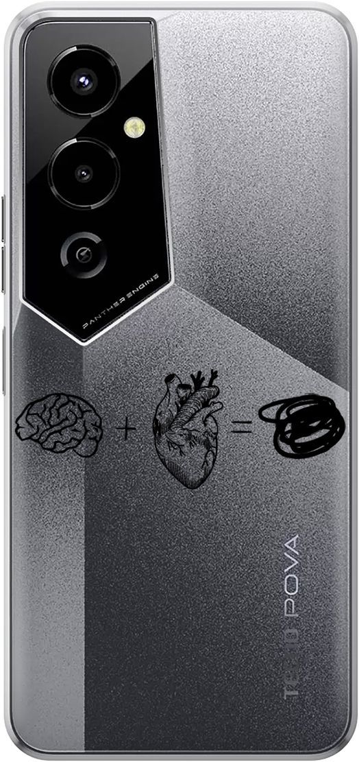 Чехол на Tecno Pova 4 Pro с 3D принтом "Brain Plus Heart" прозрачный, Прозрачный;черный, 158094
Чехол на Tecno Pova 4 Pro с 3D принтом "Brain Plus Heart" прозрачный, Прозрачный;черный, 158094