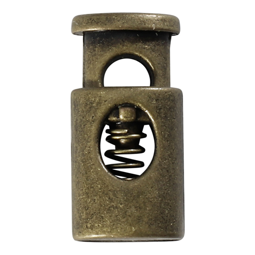 фото 6949 зажим 'цилиндр' d=4,5мм, 20*10мм, мет. цв.латунь, 20 шт протос