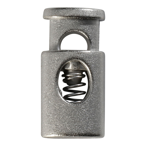 фото 6948 зажим 'цилиндр' d=4,5мм, 20*10мм, мет. цв.серебро, 10 шт протос