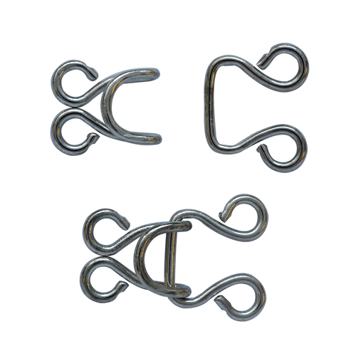 фото Крючок пришивной протос (68361) металл, 20мм (никель), 50 шт