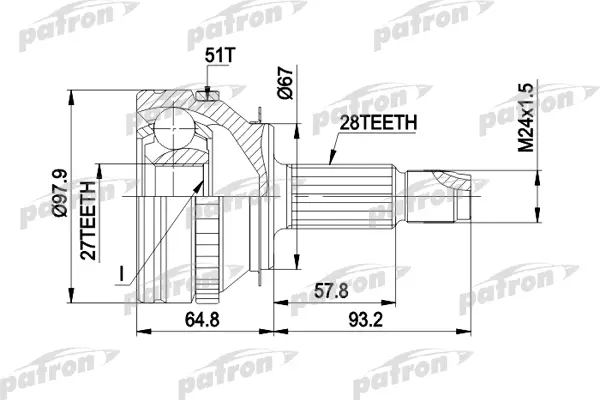 Шрус наружный PATRON для Opel Movano 99-/Renault Master II, автобус, фургон 98 PCV1371
Шрус наружный PATRON для Opel Movano 99-/Renault Master II, автобус, фургон 98 PCV1371