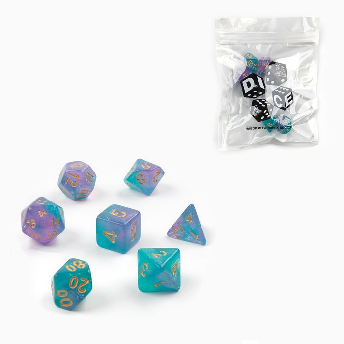 Набор кубиков для D&D Dungeons and Dragons, ДнД Время игры, серия: D&D, 7 шт бирюзовый, Развлечения
Набор кубиков для D&D Dungeons and Dragons, ДнД Время игры, серия: D&D, 7 шт бирюзовый, Развлечения