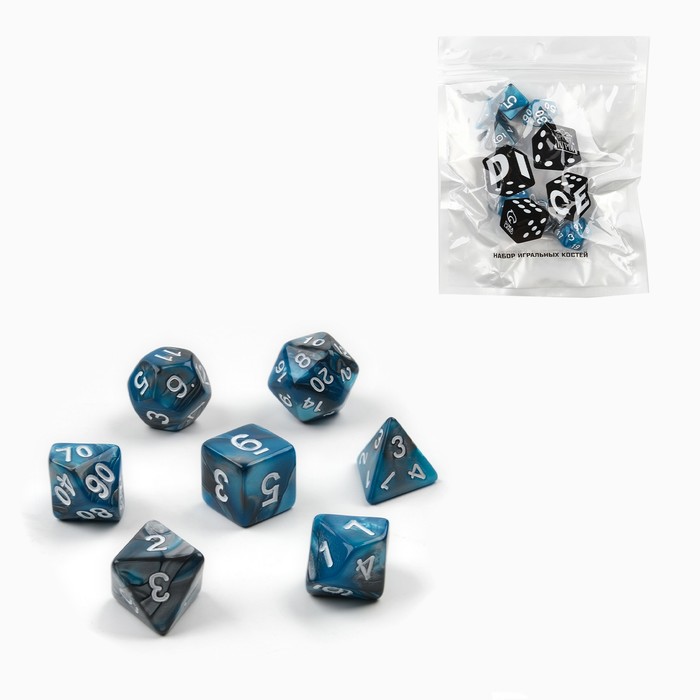 Набор кубиков для D&D Dungeons and Dragons, ДнД Время игры, серия: D&D, 7 шт серый, синий, Развлечения
Набор кубиков для D&D Dungeons and Dragons, ДнД Время игры, серия: D&D, 7 шт серый, синий, Развлечения