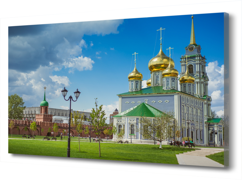 Картина на холсте Успенский Собор Тульского Кремля PRC-1261 (60x40см). Натуральный холст
Картина на холсте Успенский Собор Тульского Кремля PRC-1261 (60x40см). Натуральный холст