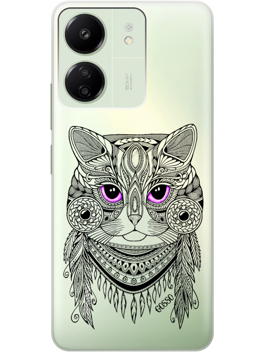 Силиконовый чехол на Xiaomi Redmi 13C "Grand Cat", Прозрачный;фиолетовый;черный, 20001464
Силиконовый чехол на Xiaomi Redmi 13C "Grand Cat", Прозрачный;фиолетовый;черный, 20001464