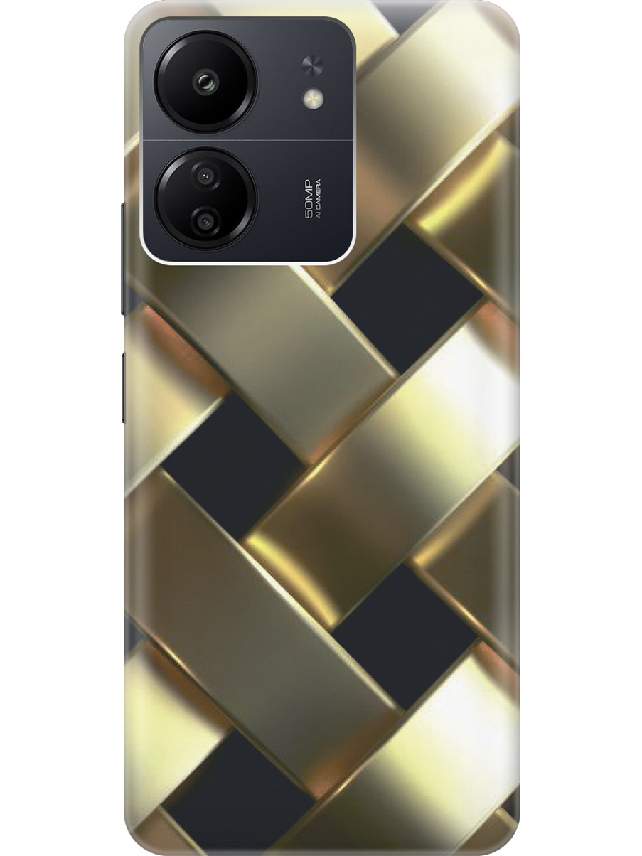Силиконовый чехол на Xiaomi Redmi 13C "Золотистое плетение", Золотистый;черный, 20001464
Силиконовый чехол на Xiaomi Redmi 13C "Золотистое плетение", Золотистый;черный, 20001464