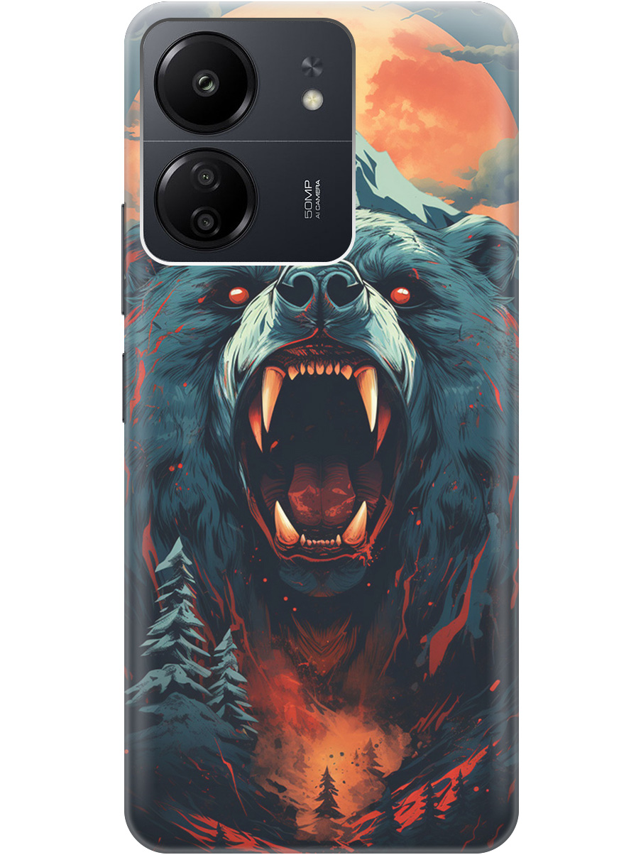 Силиконовый чехол на Xiaomi Redmi 13C "Гризли при красной луне", Красный;синий;черный, 20001464
Силиконовый чехол на Xiaomi Redmi 13C "Гризли при красной луне", Красный;синий;черный, 20001464