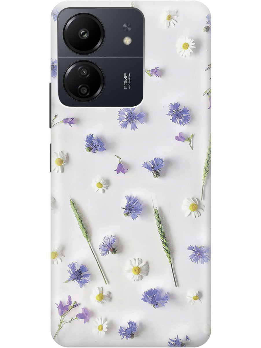 Силиконовый чехол на Xiaomi Redmi 13C "Ромашки и колоски", Белый;зеленый;фиолетовый, 20001464
Силиконовый чехол на Xiaomi Redmi 13C "Ромашки и колоски", Белый;зеленый;фиолетовый, 20001464