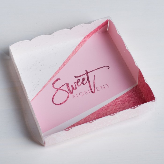 Коробка для кондитерских изделий с PVC-крышкой Sweet moment, 15х15х3 см (5 шт.), Розовый
Коробка для кондитерских изделий с PVC-крышкой Sweet moment, 15х15х3 см (5 шт.), Розовый