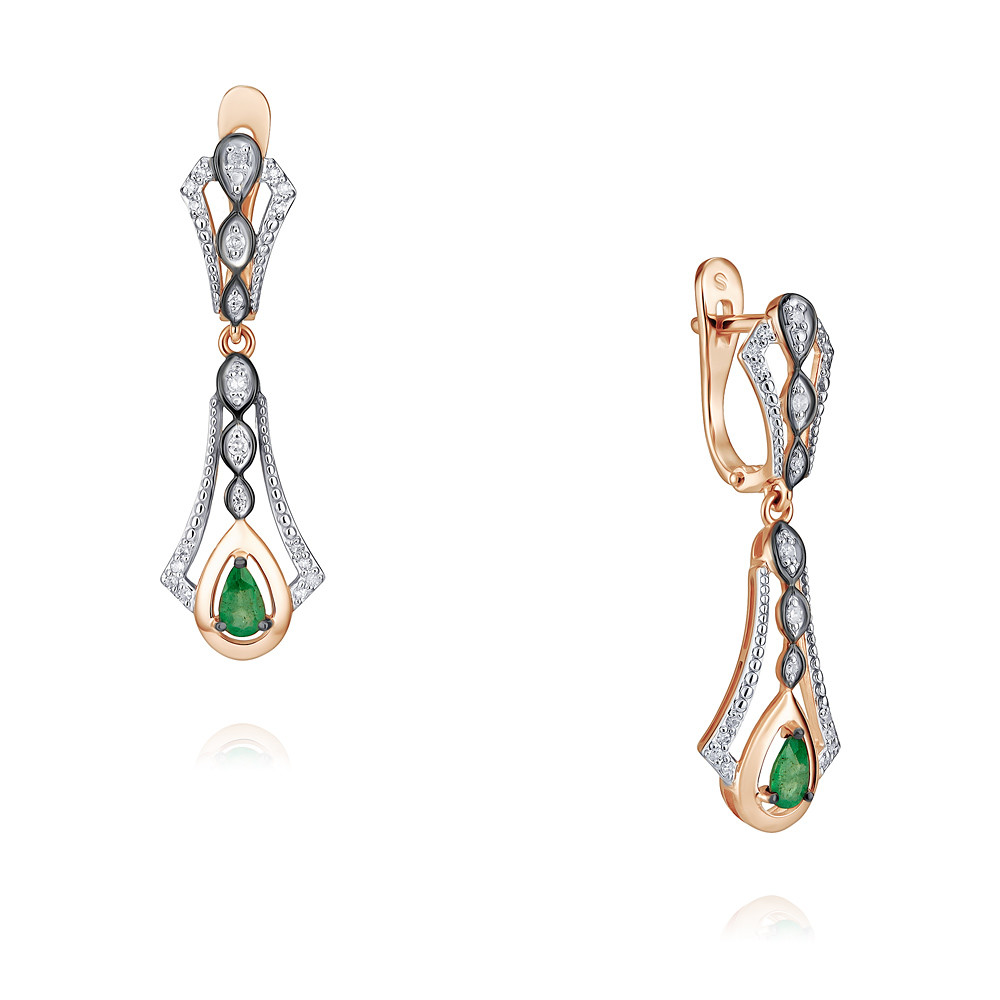 Серьги из красного золота с бриллиантом/изумрудом ADAMAS 24036937/01-А50Ч-433, 24036937/01-А50Ч-433
Серьги из красного золота с бриллиантом/изумрудом ADAMAS 24036937/01-А50Ч-433, 24036937/01-А50Ч-433