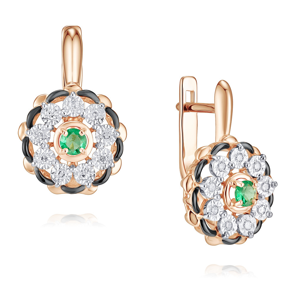 Серьги из красного золота с бриллиантом/изумрудом ADAMAS 24036929/01-А50Ч-433, 24036929/01-А50Ч-433
Серьги из красного золота с бриллиантом/изумрудом ADAMAS 24036929/01-А50Ч-433, 24036929/01-А50Ч-433