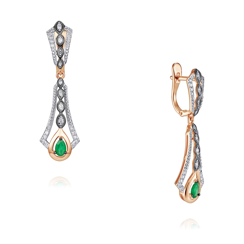 Серьги из красного золота с бриллиантом/изумрудом ADAMAS 24036931/01-А50Ч-433, 24036931/01-А50Ч-433
Серьги из красного золота с бриллиантом/изумрудом ADAMAS 24036931/01-А50Ч-433, 24036931/01-А50Ч-433