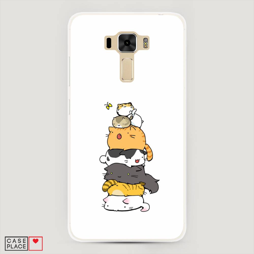 фото Чехол awog "бутерброд из котиков" для asus zenfone 3 laser zc551kl