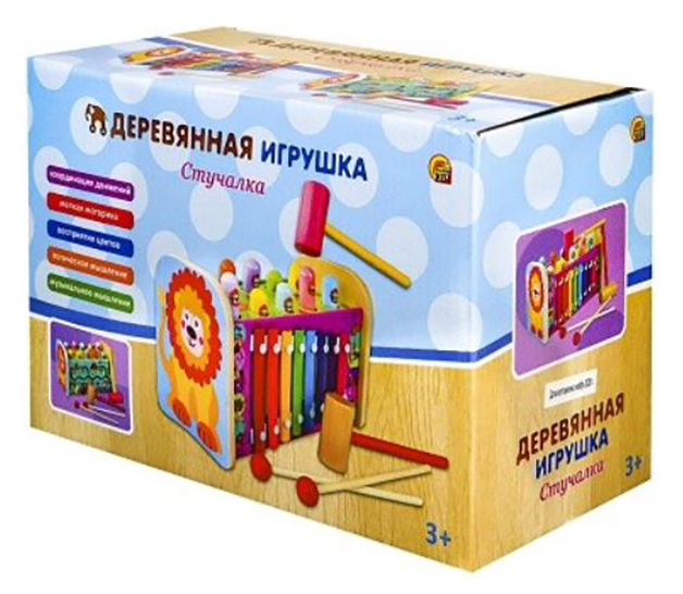 Деревянная игрушка Рыжий кот Стучалка. Музыкальная с металлофоном, 2 молоточка ИД-6412
Деревянная игрушка Рыжий кот Стучалка. Музыкальная с металлофоном, 2 молоточка ИД-6412