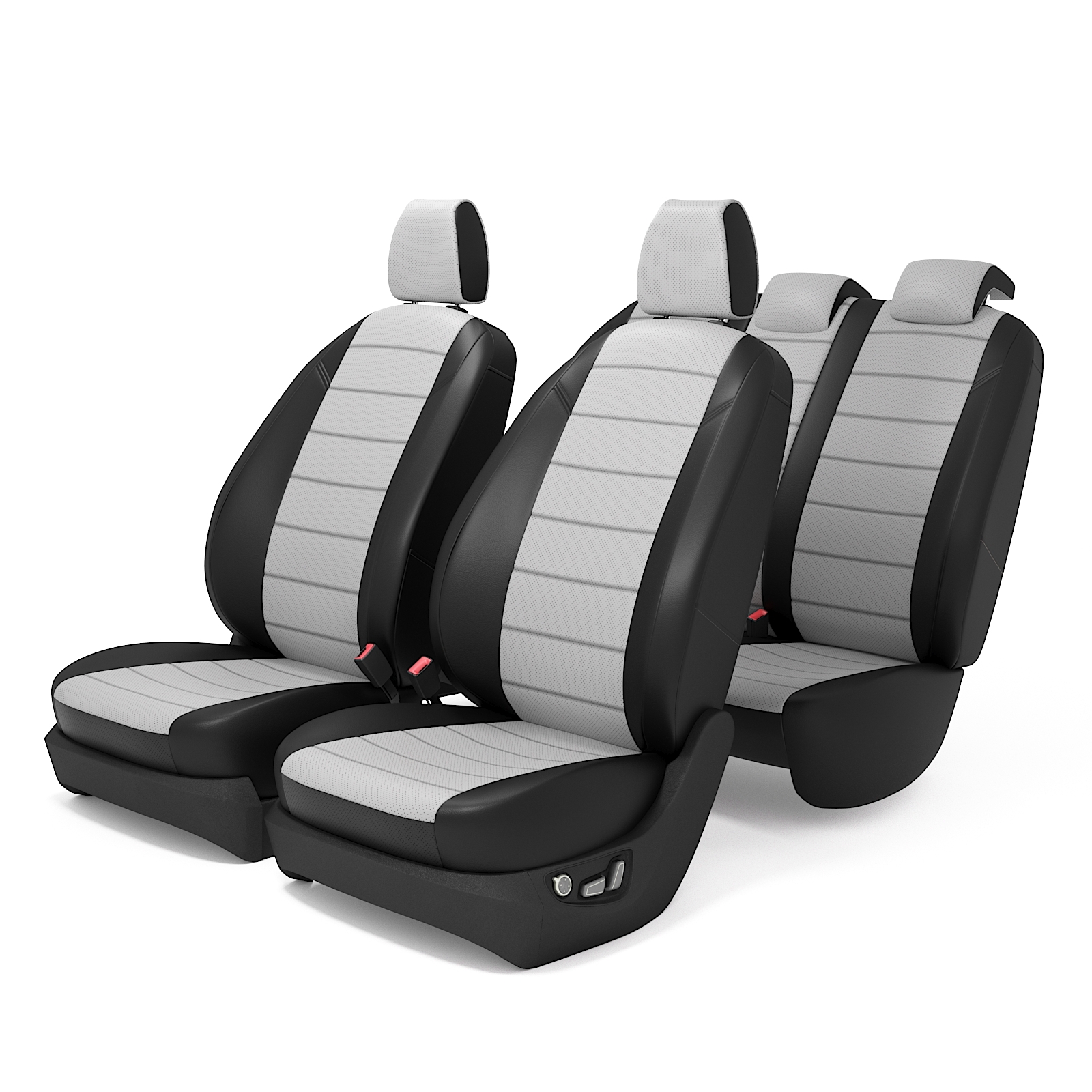 фото Чехлы на сиденья для уаз патриот с 2014 по 2022 год, экокожа, белый ppatriotrest214linebel autokot