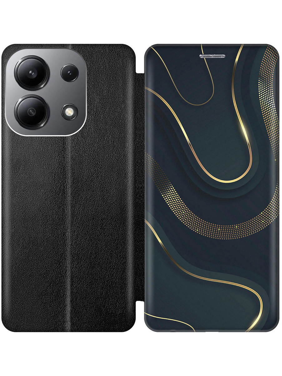 Чехол-книжка на Xiaomi Redmi Note 13 4G с принтом "Золотистые акценты" черный, Черный;золотистый;серый, 782622831
Чехол-книжка на Xiaomi Redmi Note 13 4G с принтом "Золотистые акценты" черный, Черный;золотистый;серый, 782622831