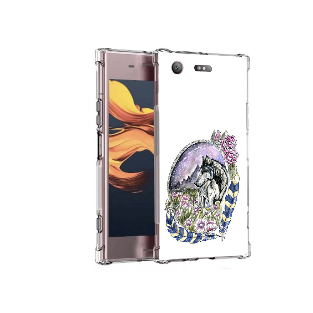 Чехол MyPads Tocco для Sony Xperia XZ1 Compact нарисованный волк в цветах с перьями, Прозрачный, Tocco
Чехол MyPads Tocco для Sony Xperia XZ1 Compact нарисованный волк в цветах с перьями, Прозрачный, Tocco