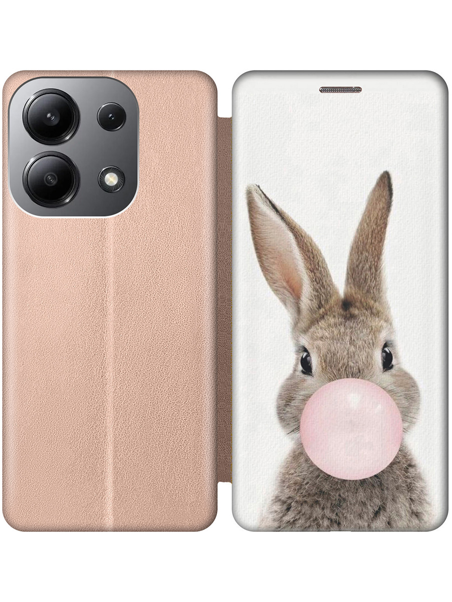 Чехол-книжка на Xiaomi Redmi Note 13 4G с принтом "Заяц с жвачкой" золотой, Золотистый;белый;коричневый;розовый, 782622812
Чехол-книжка на Xiaomi Redmi Note 13 4G с принтом "Заяц с жвачкой" золотой, Золотистый;белый;коричневый;розовый, 782622812