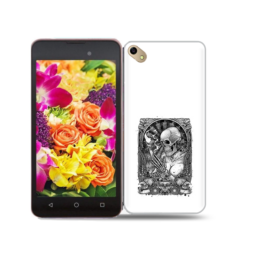 Чехол MyPads Tocco для BQ 5035 девушка скелет, Прозрачный, Tocco 
Чехол MyPads Tocco для BQ 5035 девушка скелет, Прозрачный, Tocco