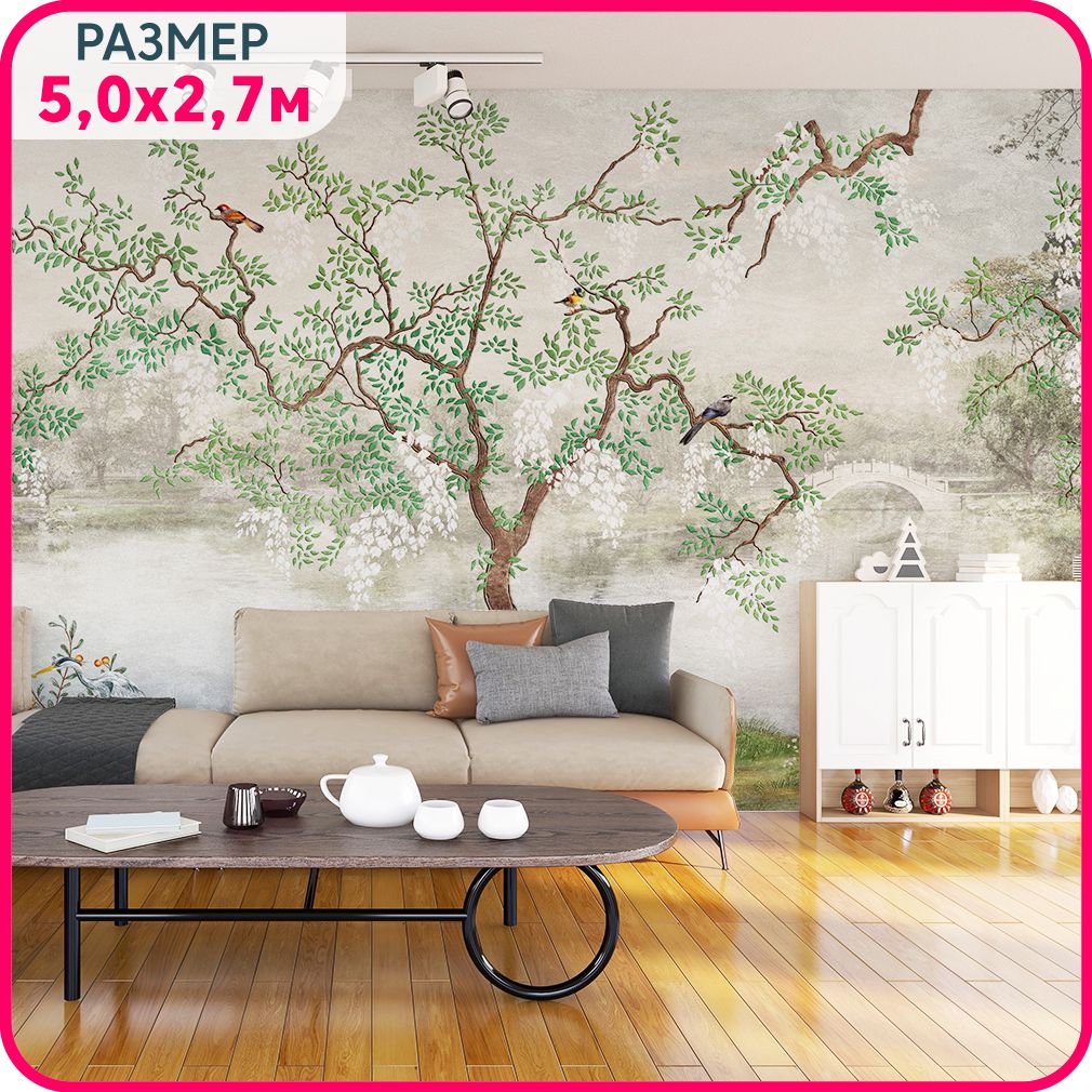 Фотообои на стену моющиеся MOBI DECOR "Японский сад" сакура, спальню или на кухню. Фактура, Разноцветный, Японский сад - крошка
Фотообои на стену моющиеся MOBI DECOR "Японский сад" сакура, спальню или на кухню. Фактура, Разноцветный, Японский сад - крошка