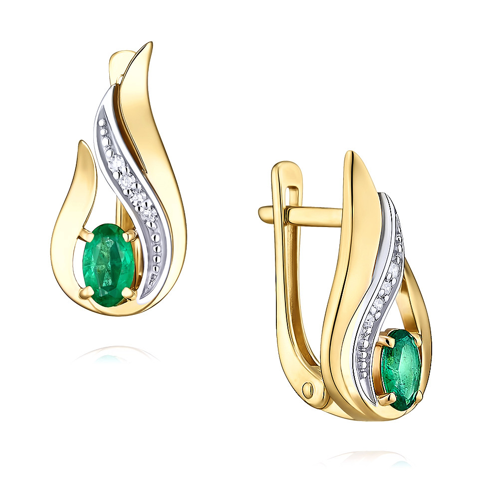 Серьги из желтого золота с бриллиантом/изумрудом ADAMAS 2418170-А555Д-433, 2418170-А555Д-433
Серьги из желтого золота с бриллиантом/изумрудом ADAMAS 2418170-А555Д-433, 2418170-А555Д-433