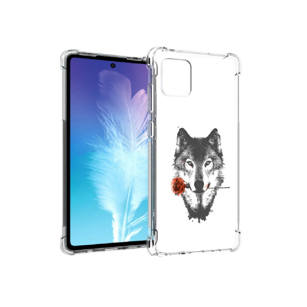 Чехол MyPads Tocco для Samsung Galaxy Note 10 Lite волк с розой (PT142413.491.270), Прозрачный, Tocco
Чехол MyPads Tocco для Samsung Galaxy Note 10 Lite волк с розой (PT142413.491.270), Прозрачный, Tocco