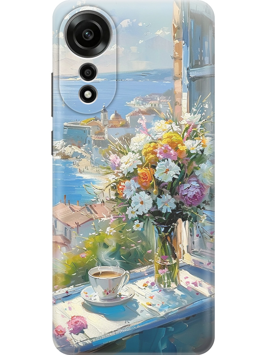 Силиконовый чехол на Oppo A78 4G с принтом "Букет цветов и кофе", Прозрачный;белый;голубой, 782630022
Силиконовый чехол на Oppo A78 4G с принтом "Букет цветов и кофе", Прозрачный;белый;голубой, 782630022