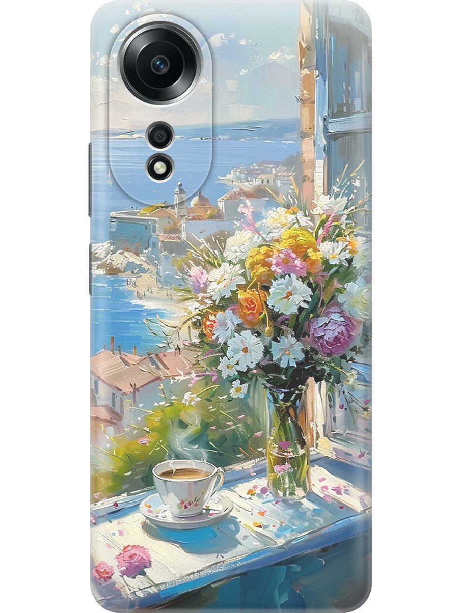 Силиконовый чехол на Oppo A58 4G с принтом "Букет цветов и кофе", Прозрачный;белый;голубой, 782629422
Силиконовый чехол на Oppo A58 4G с принтом "Букет цветов и кофе", Прозрачный;белый;голубой, 782629422