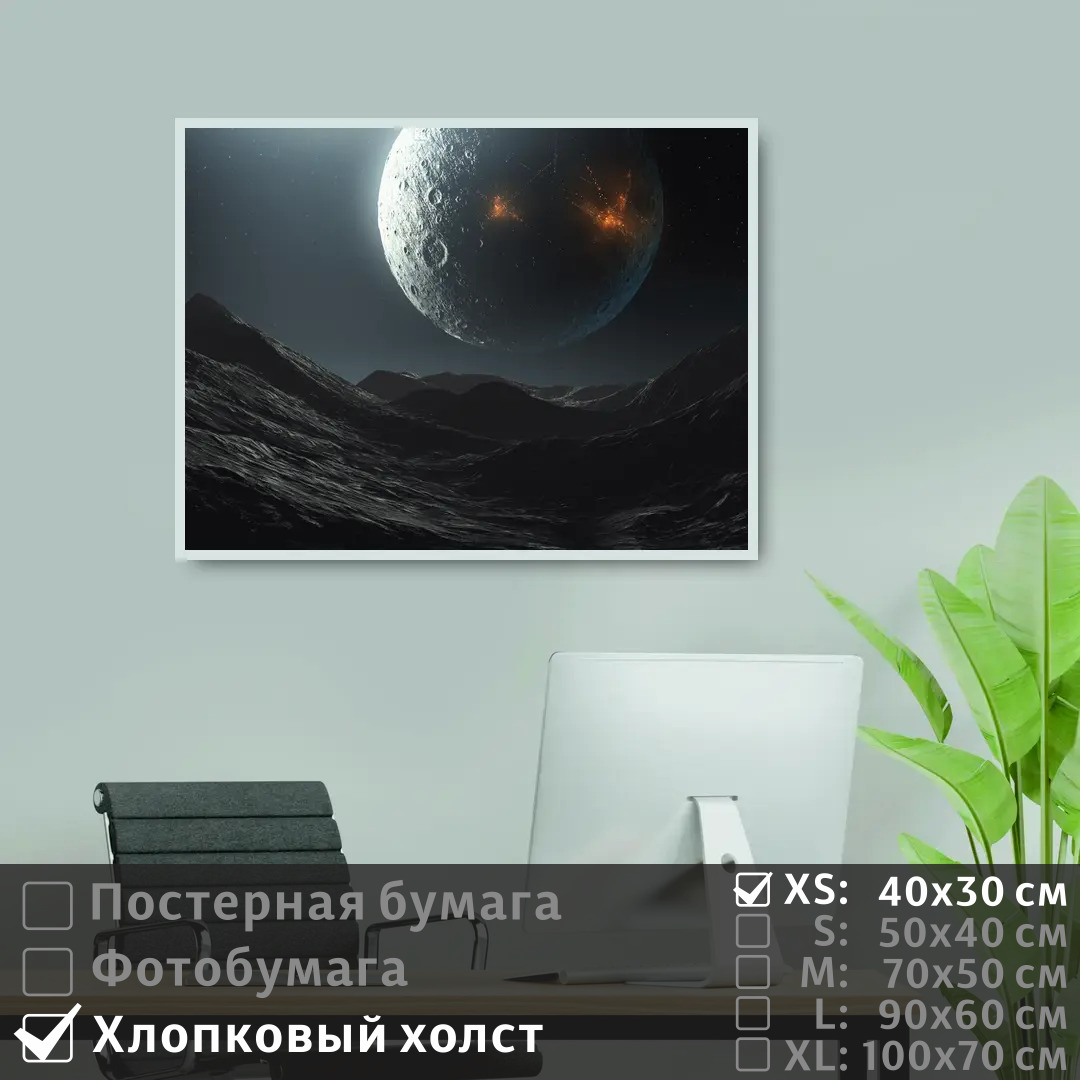 Постер на холсте ПолиЦентр Луна в космической галактике 40х30 см, ЛунаВКосмическойГалактике
Постер на холсте ПолиЦентр Луна в космической галактике 40х30 см, ЛунаВКосмическойГалактике