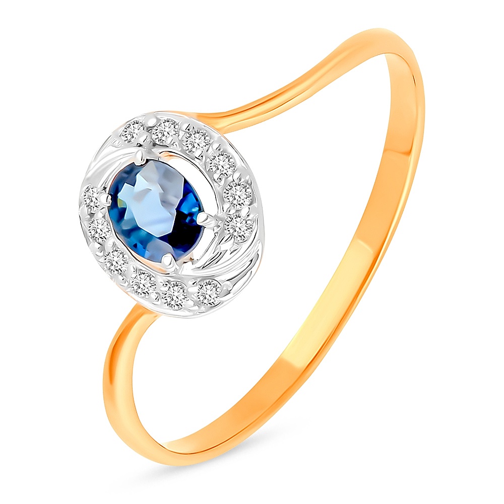 Кольцо из золота р. , 585Gold 101017846, сапфир искусственный/бриллиант, 101017846
Кольцо из золота р. , 585Gold 101017846, сапфир искусственный/бриллиант, 101017846