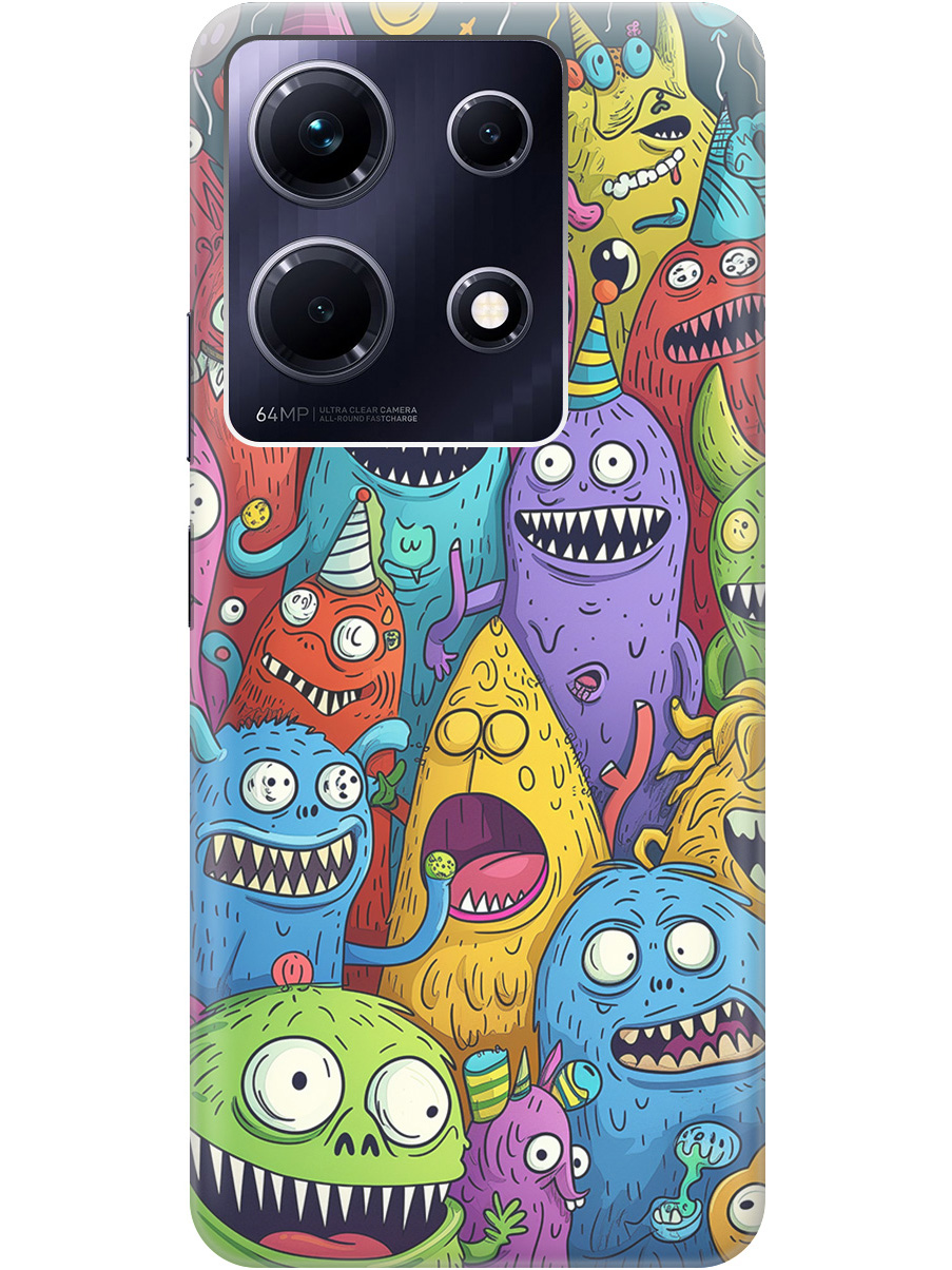 Силиконовый чехол на Infinix Note 30 с принтом "Веселые монстрики", Прозрачный;голубой;зеленый;черный, 773943772
Силиконовый чехол на Infinix Note 30 с принтом "Веселые монстрики", Прозрачный;голубой;зеленый;черный, 773943772