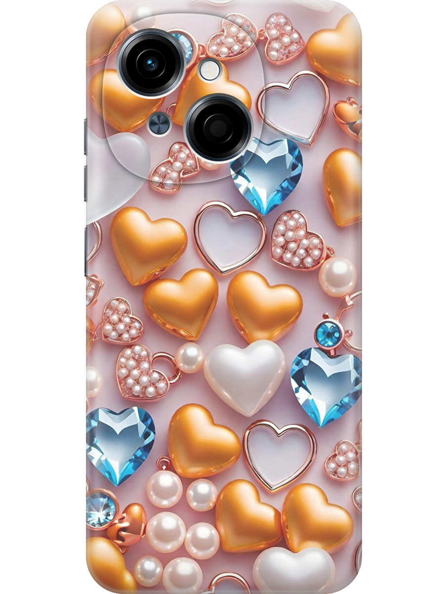 Силиконовый чехол на Tecno Spark Go 1 / Pop 9 с принтом "Украшения и сердечки", Прозрачный;белый;золотистый;голубой, 786716991
Силиконовый чехол на Tecno Spark Go 1 / Pop 9 с принтом "Украшения и сердечки", Прозрачный;белый;золотистый;голубой, 786716991