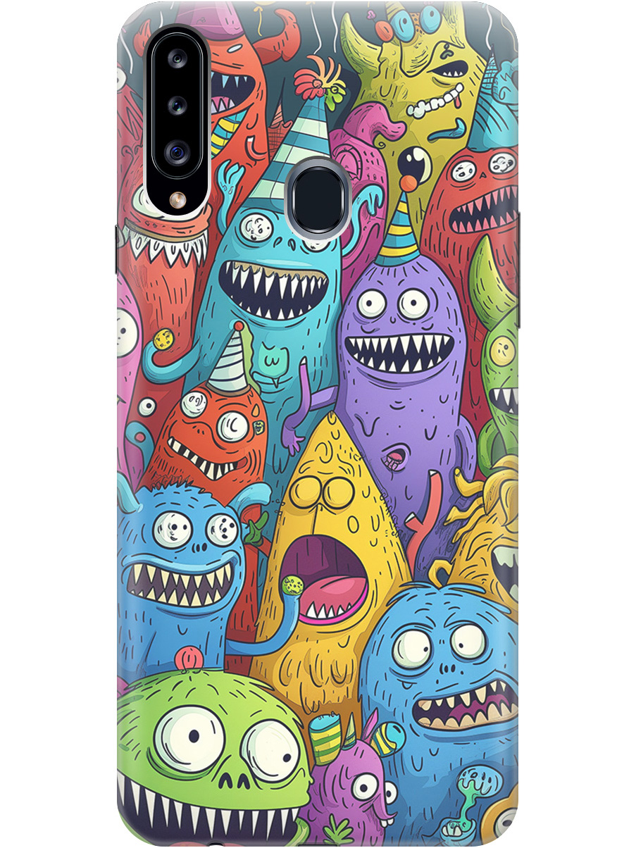 Силиконовый чехол на Samsung Galaxy A20s с принтом "Веселые монстрики", Прозрачный;голубой;зеленый;черный, 722003372
Силиконовый чехол на Samsung Galaxy A20s с принтом "Веселые монстрики", Прозрачный;голубой;зеленый;черный, 722003372