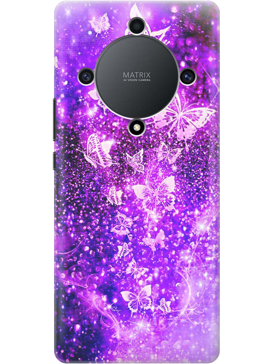 Силиконовый чехол на Honor X9a / Magic5 Lite с рисунком "Фиолетовые бабочки", Фиолетовый;черный, 20000555
Силиконовый чехол на Honor X9a / Magic5 Lite с рисунком "Фиолетовые бабочки", Фиолетовый;черный, 20000555