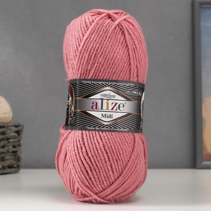 Пряжа "Superlana midi" 25% шерсть, 75% акрил 170м/100гр (204 тёмн.пудра), Розовый, Пряжа для вязания "Superlana Midi"
Пряжа "Superlana midi" 25% шерсть, 75% акрил 170м/100гр (204 тёмн.пудра), Розовый, Пряжа для вязания "Superlana Midi"
