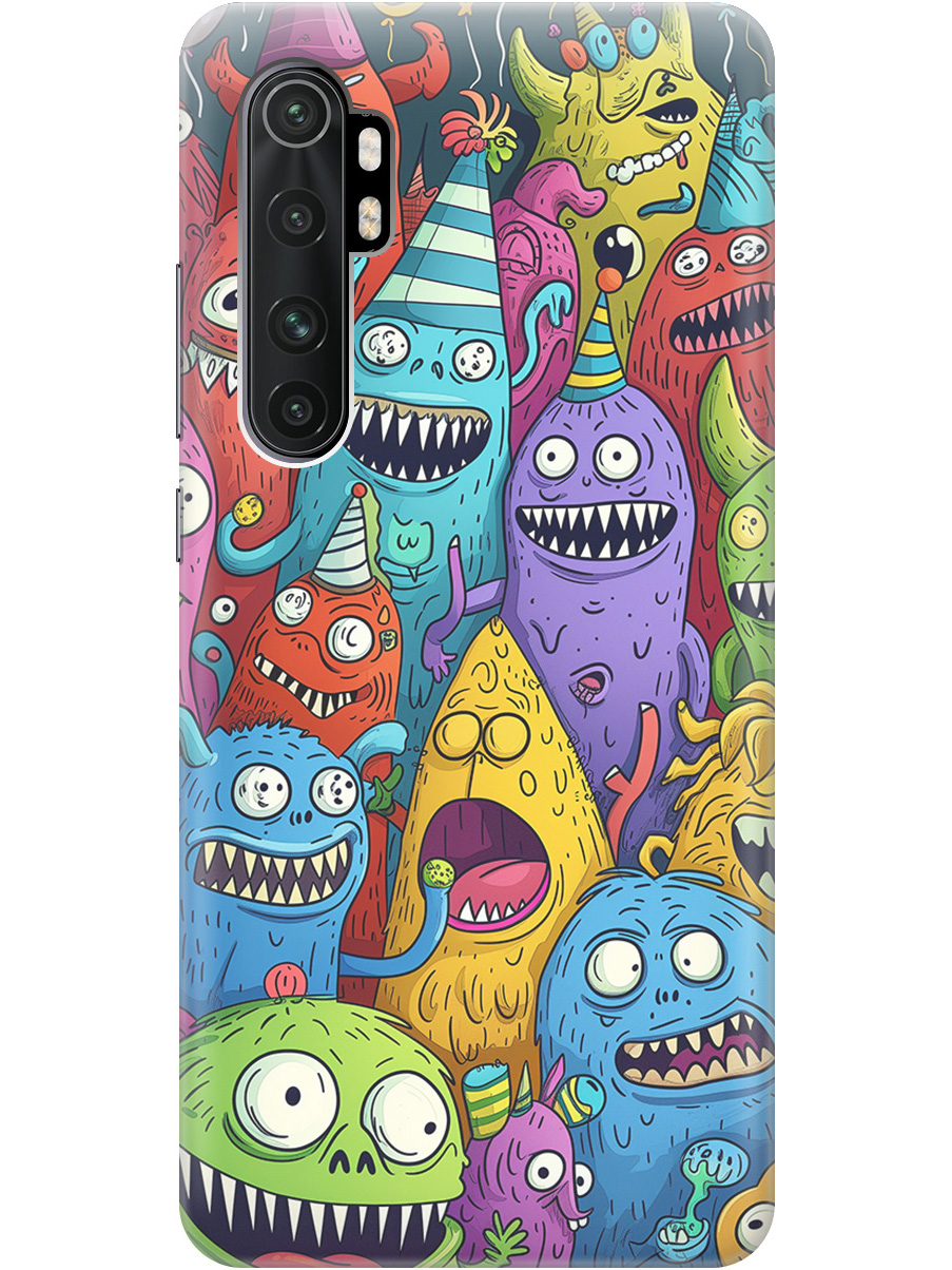 Силиконовый чехол на Xiaomi Mi Note 10 Lite с принтом "Веселые монстрики", Прозрачный;голубой;зеленый;черный, 723101272
Силиконовый чехол на Xiaomi Mi Note 10 Lite с принтом "Веселые монстрики", Прозрачный;голубой;зеленый;черный, 723101272