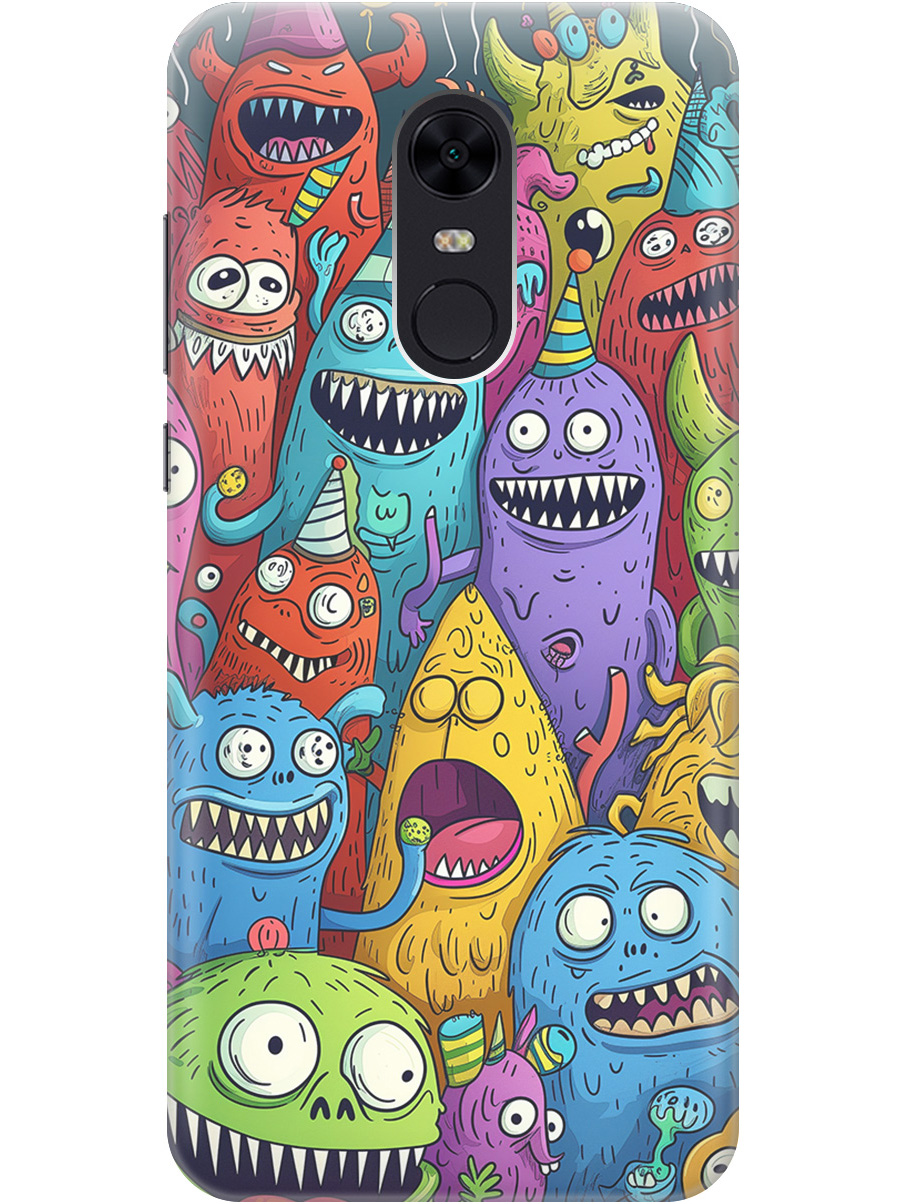 Силиконовый чехол на Xiaomi Redmi 5 Plus с принтом "Веселые монстрики", Прозрачный;голубой;зеленый;черный, 717097572
Силиконовый чехол на Xiaomi Redmi 5 Plus с принтом "Веселые монстрики", Прозрачный;голубой;зеленый;черный, 717097572