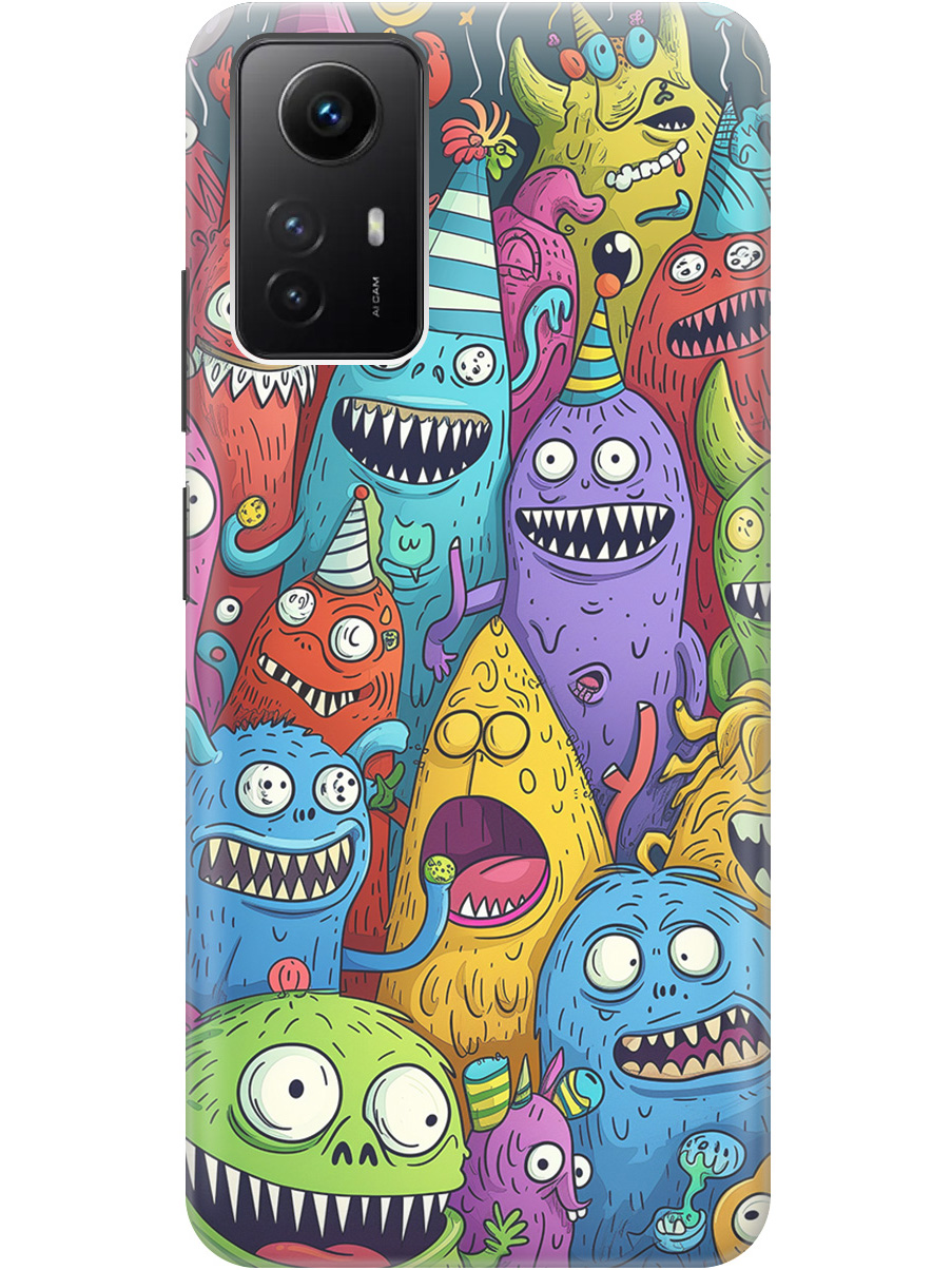 Силиконовый чехол на Xiaomi Redmi Note 12s с принтом "Веселые монстрики", Прозрачный;голубой;зеленый;черный, 778676972
Силиконовый чехол на Xiaomi Redmi Note 12s с принтом "Веселые монстрики", Прозрачный;голубой;зеленый;черный, 778676972