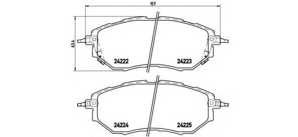 Колодки торм.пер./дат. SUBARU Legacy IV 3.0 09/03->/ Outback 2.5/3.0 11/03->/ Tribe BREMBO
Колодки торм.пер./дат. SUBARU Legacy IV 3.0 09/03->/ Outback 2.5/3.0 11/03->/ Tribe BREMBO