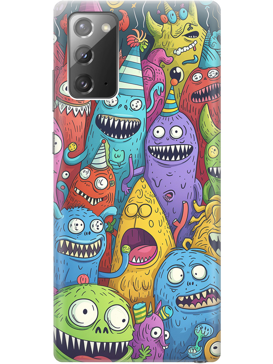 Силиконовый чехол на Samsung Galaxy Note 20 с принтом "Веселые монстрики", Прозрачный;голубой;зеленый;черный, 723276372
Силиконовый чехол на Samsung Galaxy Note 20 с принтом "Веселые монстрики", Прозрачный;голубой;зеленый;черный, 723276372