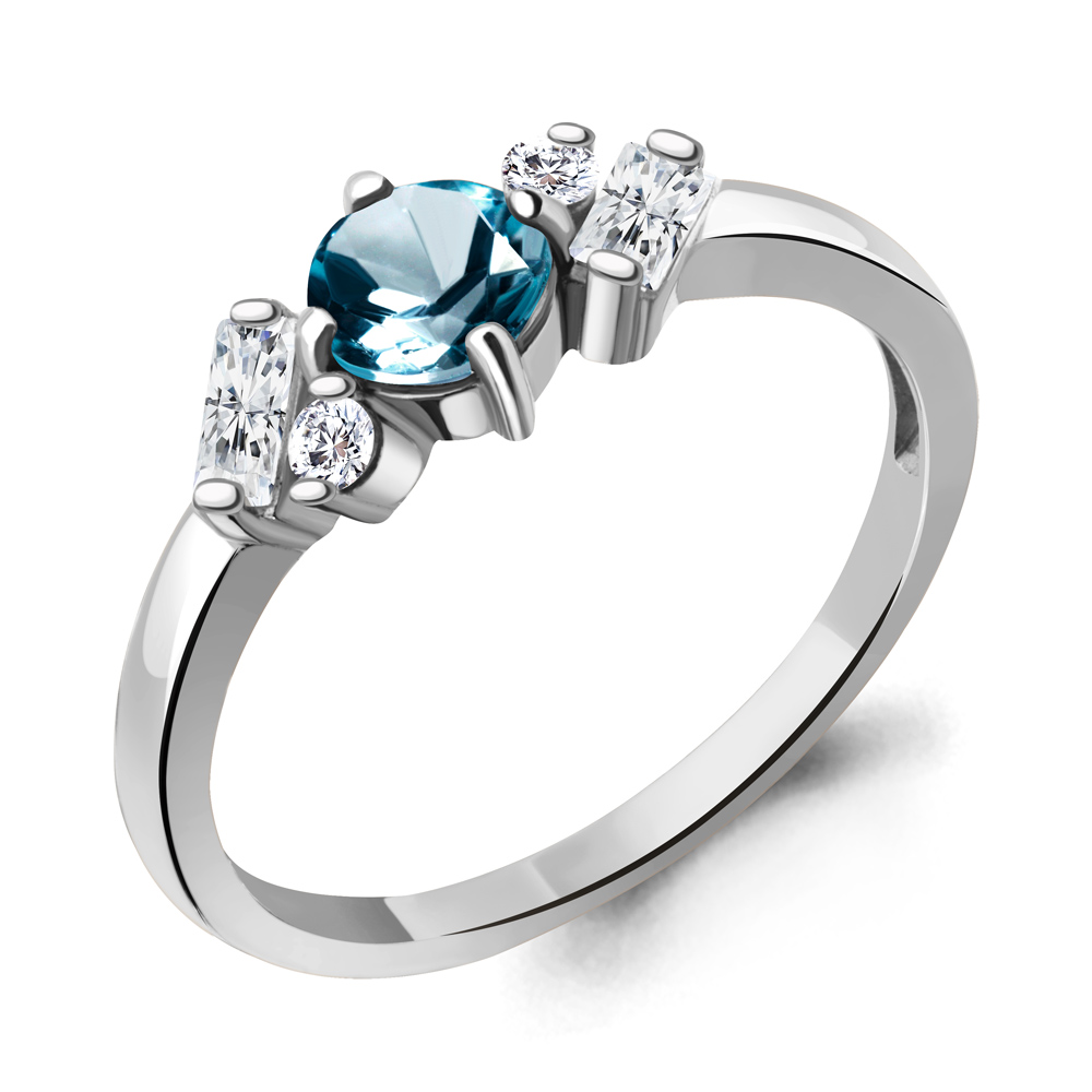 Кольцо из серебра с топазом\фианитом Aquamarine Aquamarine 6726508А_925_р р. 16, 6726508А_925_р
Кольцо из серебра с топазом\фианитом Aquamarine Aquamarine 6726508А_925_р р. 16, 6726508А_925_р