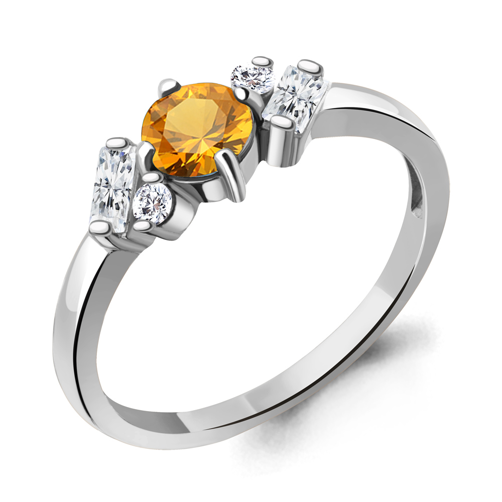 Кольцо из серебра с цитрином\фианитом Aquamarine Aquamarine 6726506А_925_р р, 6726506А_925_р
Кольцо из серебра с цитрином\фианитом Aquamarine Aquamarine 6726506А_925_р р, 6726506А_925_р