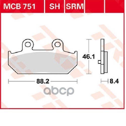 Тормозные колодки TRW/Lucas задние дисковые MCB751SRM
Тормозные колодки TRW/Lucas задние дисковые MCB751SRM