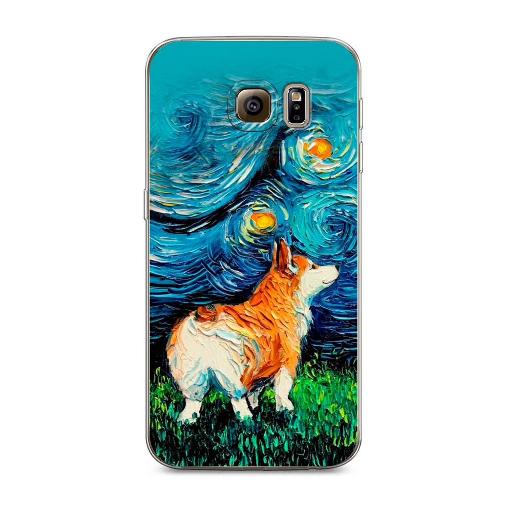 Чехол на Samsung Galaxy S6 edge "Корги звёздная ночь", Коричневый;белый;зеленый, 24450-1
Чехол на Samsung Galaxy S6 edge "Корги звёздная ночь", Коричневый;белый;зеленый, 24450-1