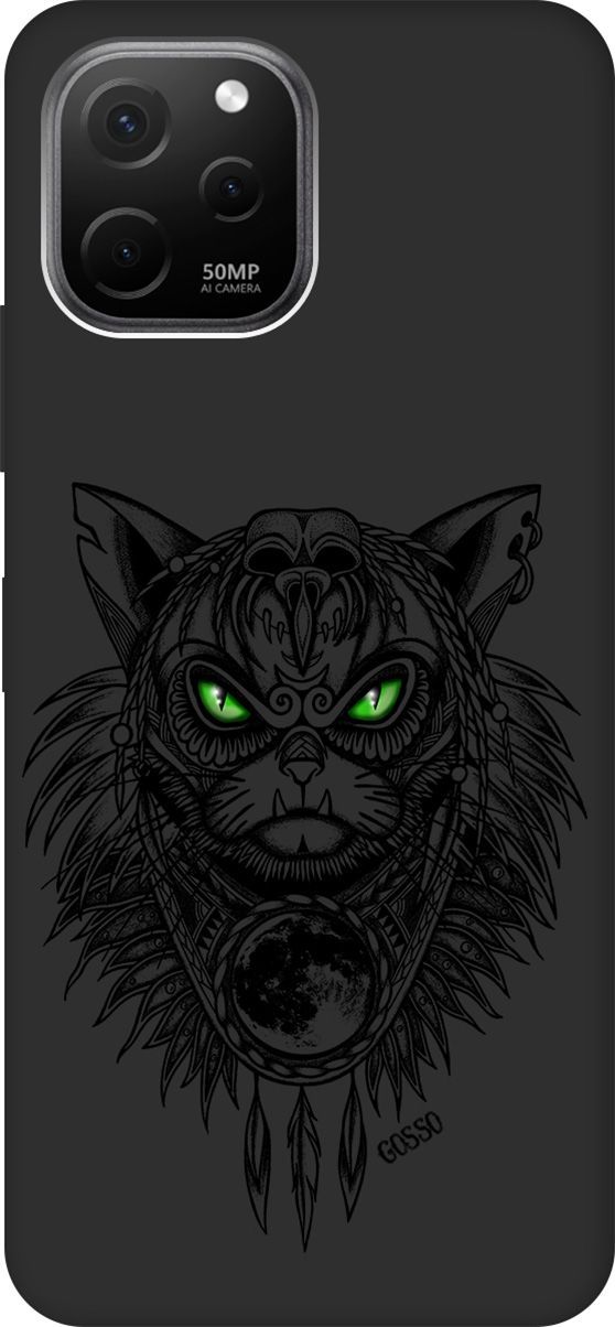 Матовый Soft Touch Чехол на Huawei nova Y61 с 3D принтом "Shaman Cat" черный, Черный;зеленый, 158012
Матовый Soft Touch Чехол на Huawei nova Y61 с 3D принтом "Shaman Cat" черный, Черный;зеленый, 158012
