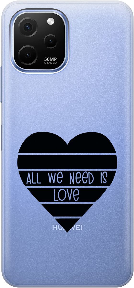 Чехол на Huawei nova Y61 с 3D принтом "All We Need is Love" прозрачный, Прозрачный;черный, 158010
Чехол на Huawei nova Y61 с 3D принтом "All We Need is Love" прозрачный, Прозрачный;черный, 158010