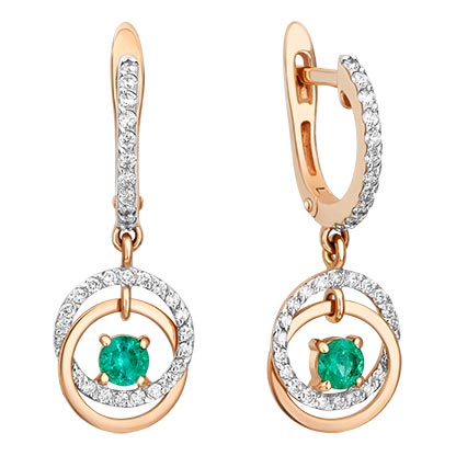 Серьги из красного золота с изумрудом и бриллиантом PLATINA jewelry 02-0804-00-106-1110-30, 02-0804-00-106-1110-30
Серьги из красного золота с изумрудом и бриллиантом PLATINA jewelry 02-0804-00-106-1110-30, 02-0804-00-106-1110-30