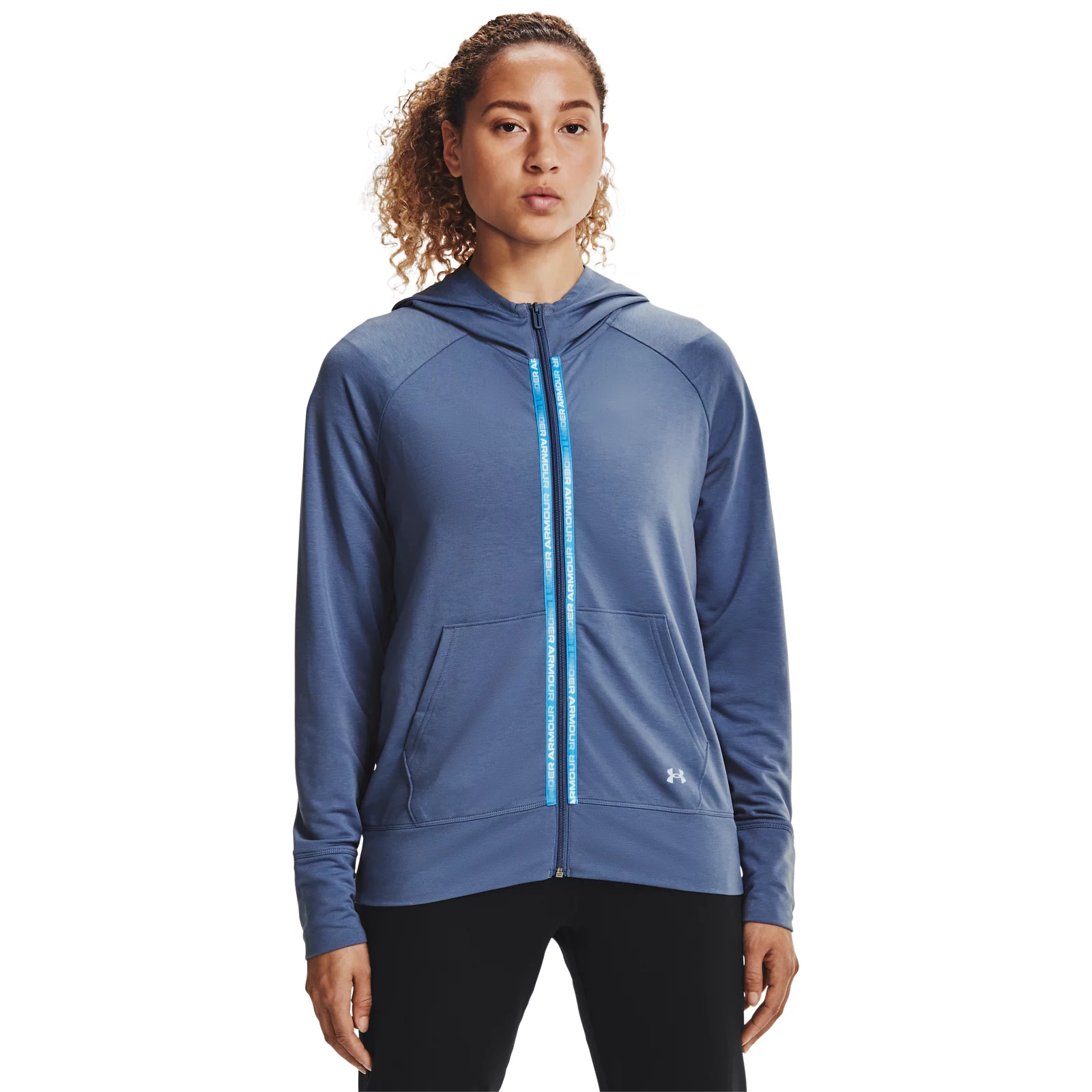 фото Толстовка женская under armour 1360907-470 синяя lg