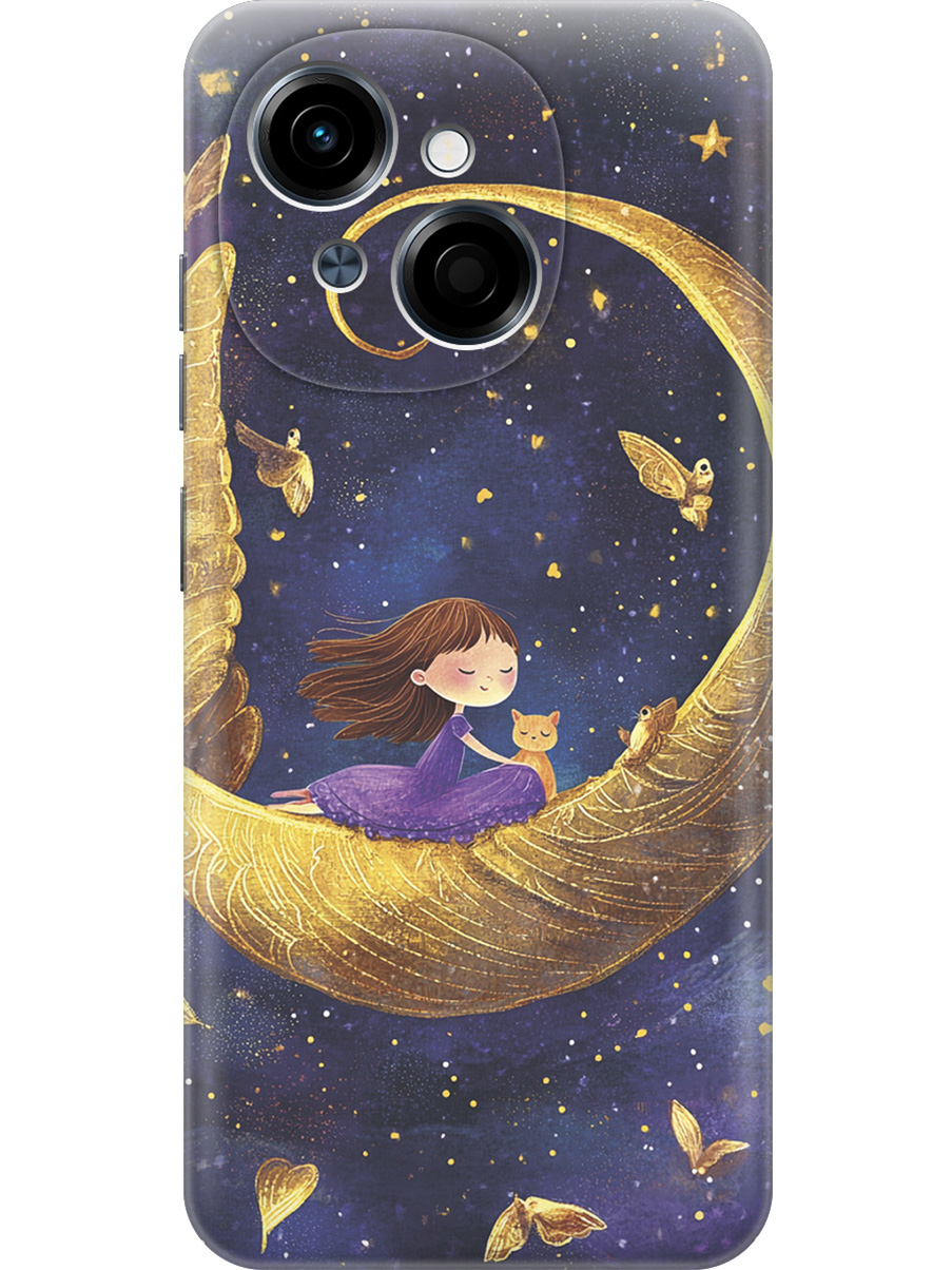 Силиконовый чехол на Tecno Spark Go 1 / Pop 9 с принтом "Девочка и месяц", Прозрачный;золотистый;черный, 786716972
Силиконовый чехол на Tecno Spark Go 1 / Pop 9 с принтом "Девочка и месяц", Прозрачный;золотистый;черный, 786716972
